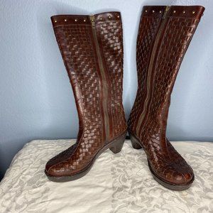 Born brown knee high boots